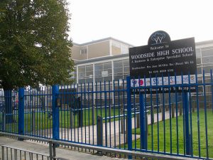 Woodside School, where teacher was suspended for not being able to read and write