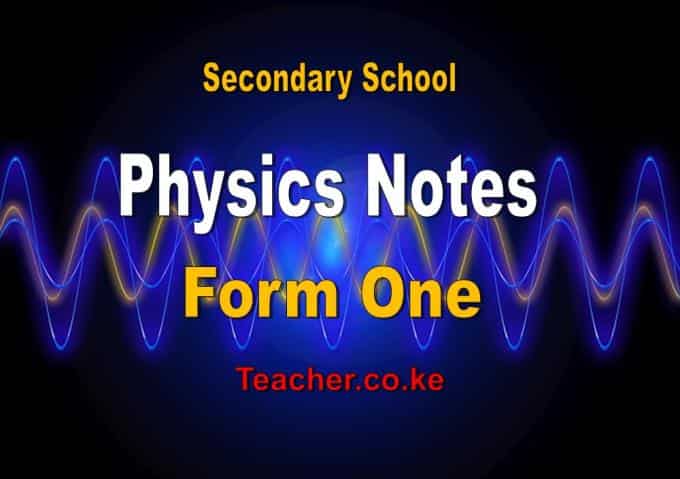 Form 1 Physics notes