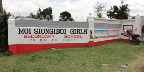 Moi Siongiroi Girls Secondary School KCSE 2019 Results.