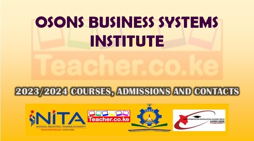 Osons Business Systems Institute