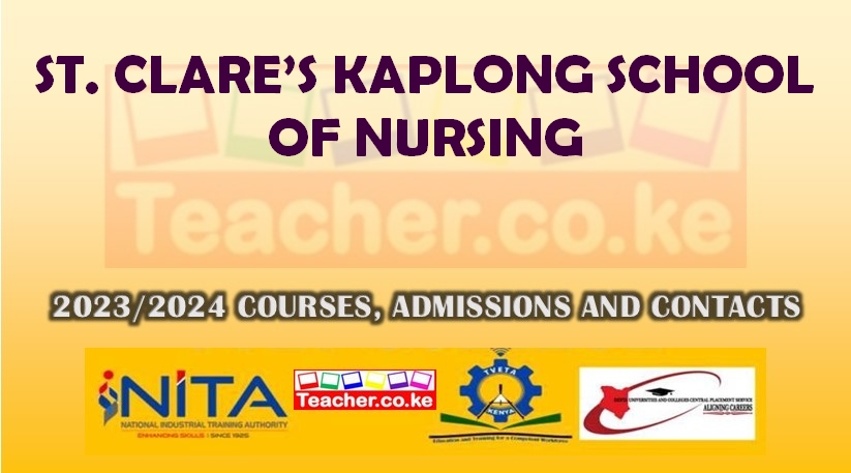 St. Clare’s Kaplong School Of Nursing