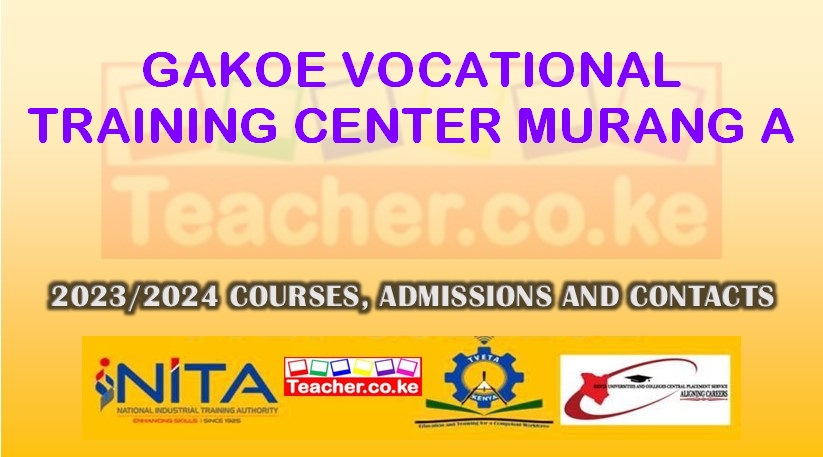 Gakoe Vocational Training Center - Murang'a