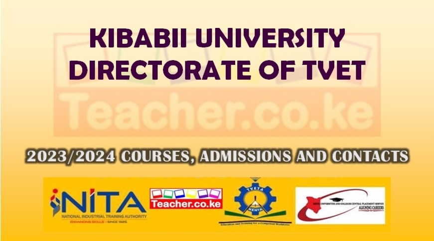 Kibabii University Directorate Of Tvet