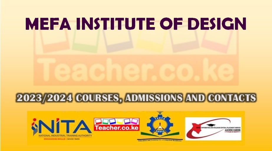 Mefa Institute Of Design