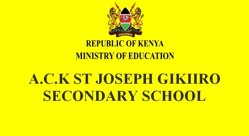 A.C.K St Joseph Gikiiro Secondary School Contacts