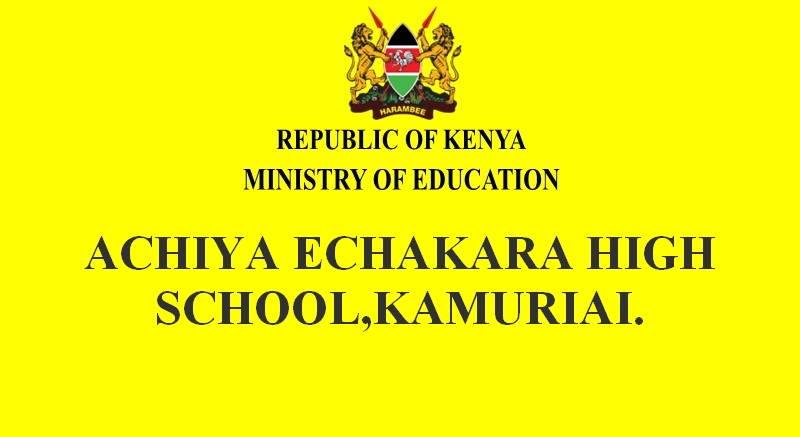 Achiya Echakara High School,Kamuriai.